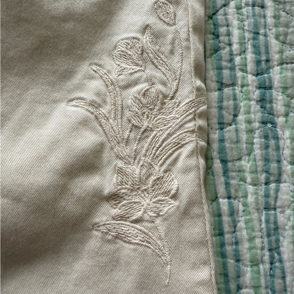 LOFT Cream Textured Trousers - Picture 2 of 4